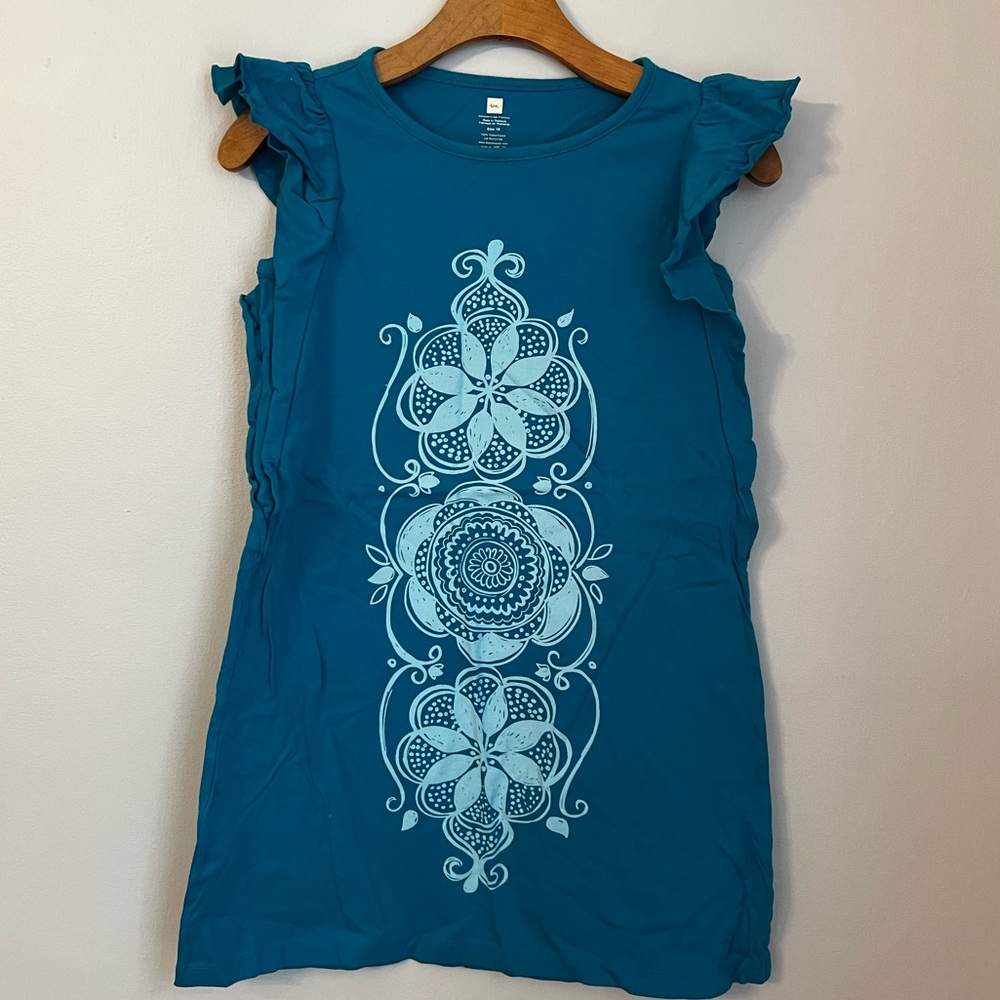 Girls Short Blue with design Dress